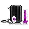 -  2  B-Vibe Triplet Anal Beads FUCHSIA