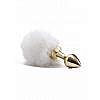   Beginner Bunny Tail Buttplug Gold SH-OU146GLD