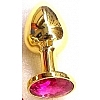 Золотая анальная пробка GOLDEN PLUG Small ruby Золотая анальная пробка GOLDEN PLUG Small ruby