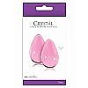  CRYSTAL LARGE GLASS EGGS PINK NSN-0703-24