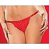 Трусики из гипюра красные Crotchless Трусики из гипюра красные Crotchless