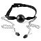 Черный кляп Fetish Fantasy Series Ball Gag   Nipple Clampsс зажимами на соски