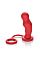 Анальная пробка COLT Commander Probe & Ring с эрекционным кольцом красная