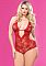 Кружевной тедди Leg Avenue, королевский размер, XXXL/XXXXL, Красный