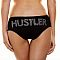 Трусики-слип с надписью стразами Hustler