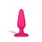 Розовый плаг из ультрабархатистого силикона - 12 см.