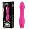 Вибромассажер розовый с имитацией шнуровки