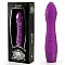 Сиреневый вибромассажер с имитацией шнуровки