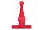 Анальная пробка TLC^ Bum Buddies Tease My Tush, Intermediate Silicone Anal Plug, 10,8 см, Красный