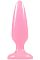 Розовая анальная пробка, светящаяся в темноте, Firefly Pleasure Plug - 10,1 см.