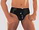 Латексные мужские трусы с анальной пробкой