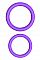 Набор из 2-х эрекционных колец Max Width Silicone Rings фиолетовые