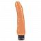 Телесный вибратор реалистичной формы - 23,5 см.