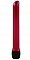 Красный классический тонкий вибратор - 14,5 см.