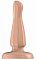Телесный анальный стимулятор Bottom Line 6 Model 3 Rubber Flesh - 15,5 см.