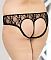 Кружевные открытые трусики с вырезом в виде сердца на попке