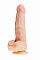 Фаллоимитатор на присоске ART-Style  32 - 16 см., Телесный