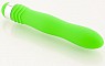 Зеленый водонепроницаемый вибратор 18 см.