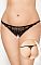 Полупрозрачные трусики-стринг с доступом