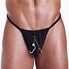 Мужские стринги с украшением-наручниками Мужские стринги с украшением-наручниками