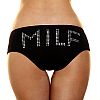 Трусики-слип с надписью стразами MILF Трусики-слип с надписью стразами MILF