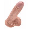 Фаллоимитатор с мошонкой COCK WITH BALLS на присоске - 17,8 см. Фаллоимитатор с мошонкой COCK WITH BALLS на присоске - 17,8 см.