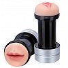 Двусторонний мастурбатор REALSTUFF 2 IN 1 HUMMER MOUTH VAGINA - ротик и вагина Двусторонний мастурбатор REALSTUFF 2 IN 1 HUMMER MOUTH VAGINA - ротик и вагина
