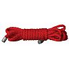 Красная веревка для бондажа Kinbaku Mini - 1,5 м. Красная веревка для бондажа Kinbaku Mini - 1,5 м.