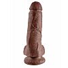 Коричневый фаллоимитатор 8 Cock with Balls - 21,3 см. Коричневый фаллоимитатор 8 Cock with Balls - 21,3 см.