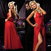 Платье сразрезом STM-9380red M Платье сразрезом STM-9380red M