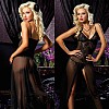 Платье с разрезом STM-9380black M Платье с разрезом STM-9380black M