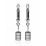 <strong>Зажимы на соски Metal Worx Nipple Clamps с регулируемым весом металлические</strong> <br />
<div class="charTableblock"><div><span>Тип</span>: для сосков</div><div><span>Особенности</span>: с утяжелителем</div><div><span>Производитель</span>: PipeDream, США</div></div> Зажимы на соски Metal Worx Nipple Clamps с регулируемым весом металлические