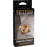 <strong>Зажимы на соски Fetish Fantasy Gold Magnetic Clamps на магните золотые</strong> <br />
<div class="charTableblock"><div><span>Тип</span>: для сосков</div><div><span>Производитель</span>: PipeDream, США</div></div> Зажимы на соски Fetish Fantasy Gold Magnetic Clamps на магните золотые