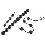 <strong>Набор из 3 различных по длине и диаметру силиконовых анальных цепочек</strong> <br />
Набор из цепочек с различным диаметром шариков. <div class="charTableblock"><div><span>Длина, см</span>: 24.7</div><div><span>Диаметр, см</span>: 2.5</div><div><span>Материал</span>: силикон</div><div><span>Цвет</span>: черный</div><div><span>Особенности</span>: шарики; цепочки, бусы</div><div><span>Длина, см</span>: 21-24</div><div><span>Диаметр, см</span>: 2</div></div> Набор из 3 различных по длине и диаметру силиконовых анальных цепочек 
Набор из цепочек с различным диаметром шариков.
