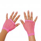 <strong>Митенки в мелкую сетку розовые</strong> <br />
Короткие розовые перчатки-митенки с мелкую эластичную сеточку с прорезью для пальцев. <div class="charTableblock"> </div> Митенки в мелкую сетку розовые 
Короткие розовые перчатки-митенки с мелкую эластичную сеточку с прорезью для пальцев.