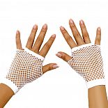 <strong>Митенки в мелкую сетку белые</strong> <br />
Короткие белые перчатки-митенки с мелкую эластичную сеточку с прорезью для пальцев. <div class="charTableblock"> </div> Митенки в мелкую сетку белые 
Короткие белые перчатки-митенки с мелкую эластичную сеточку с прорезью для пальцев.