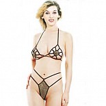 <strong>Комплект "ПАУТИНКА" F209-01 EF</strong> <br />
Эротический черный комплект с золотистыми вставками. <div class="charTableblock"> </div> Комплект "ПАУТИНКА" F209-01 EF 
Эротический черный комплект с золотистыми вставками.