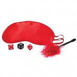 <strong>Романтичный набор Amour Tempt Tease</strong> <br />
Романтичный набор состоит из кисточки, любовных игровых кубиков и атласной маски на глаза красного цвета. <div class="charTableblock"> </div> Романтичный набор Amour Tempt Tease 
Романтичный набор состоит из кисточки, любовных игровых кубиков и атласной маски на глаза красного цвета.