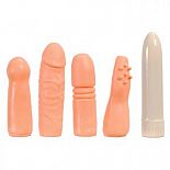 <strong>Классический вибратор с 4 рельефными насадками - 12 см.</strong> <br />
Набор, состоящий из гладкого вибратора и  4-х насадок разной формы и фактуры, которые надеваются. <div class="charTableblock"> </div> Классический вибратор с 4 рельефными насадками - 12 см. 
Набор, состоящий из гладкого вибратора и  4-х насадок разной формы и фактуры, которые надеваются.