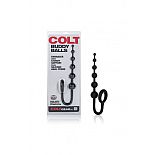 <strong>Анальная цепочка COLT Buddy Balls с эрекционным кольцом черная</strong> <br />
Анальная цепочка c эрекционным кольцом из мужской коллекции COLT. <div class="charTableblock"><div><span>Длина, см</span>: 18.5</div><div><span>Диаметр, см</span>: 3.25</div><div><span>Материал</span>: силикон</div><div><span>Цвет</span>: черный</div><div><span>Особенности</span>: цепочки, бусы</div><div><span>Длина, см</span>: 17-20</div><div><span>Диаметр, см</span>: 3</div></div> Анальная цепочка COLT Buddy Balls с эрекционным кольцом черная
Анальная цепочка c эрекционным кольцом из мужской коллекции COLT.