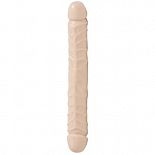 <strong>Фаллоимитатор двухсторонний Jr. Veined Double Header - 30 см.</strong> <br />
Двухголовый фаллоимитатор телесного цвета. <div class="charTableblock"><div><span>Длина, см</span>: 30.00</div><div><span>Диаметр, см</span>: 3.00</div><div><span>Материал</span>: ПВХ (PVC)</div><div><span>Цвет</span>: телесный</div><div><span>Особенности</span>: двухголовый</div><div><span>Длина, см</span>: 25 и более</div><div><span>Диаметр, см</span>: 3</div><div><span>Производитель</span>: Doc Johnson, США</div></div> Фаллоимитатор двухсторонний Jr. Veined Double Header - 30 см.
Двухголовый фаллоимитатор телесного цвета.