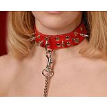 <strong>Ошейник кожаный красного цвета 3104-2</strong> <br />
Изготовлен из натуральной кожи с велюровой подкладкой. <div class="charTableblock"><div><span>Материал</span>: кожа</div><div><span>Цвет</span>: красный, розовый</div></div> Ошейник кожаный красного цвета 3104-2 
Изготовлен из натуральной кожи с велюровой подкладкой.