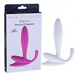 <strong>Белый анальный стимулятор простаты Anal Pleasure Beginers Prostate - 12 см. </strong> <br />
Анальный стимулятор необычной формы принесет максимум удовольствия своему обладателю. <div class="charTableblock"><div><span>Длина, см</span>: 13</div><div><span>Диаметр, см</span>: 2.3</div><div><span>Материал</span>: силикон</div><div><span>Цвет</span>: другой</div><div><span>Особенности</span>: массажер простаты</div><div><span>Особенности</span>: без вибрации</div><div><span>Длина, см</span>: 13-16</div><div><span>Диаметр, см</span>: 2</div><div><span>Производитель</span>: Howells, Китай</div></div> Белый анальный стимулятор простаты Anal Pleasure Beginers Prostate - 12 см.  
Анальный стимулятор необычной формы принесет максимум удовольствия своему обладателю.