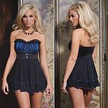 <strong>Пышный беби-долл со складками</strong> <br />
Сорочка беби-долл выполнена из атласной ткани. <div class="charTableblock"><div><span>Размер</span>: S (42-44); L (46-48); XL (48-50)</div><div><span>Цвет</span>: черный</div></div> Пышный беби-долл со складками
Сорочка беби-долл выполнена из атласной ткани.