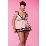 <strong>Бэби-долл и трусики-стринги PINK KISS</strong> <br />
Сексапильная, двухслойная бэби-долл. <div class="charTableblock"><div><span>Размер</span>: 1X (50-52); 2X (52-54)</div><div><span>Цвет</span>: красный, розовый</div><div><span>Производитель</span>: Coquette, Канада</div></div> Бэби-долл и трусики-стринги PINK KISS
Сексапильная, двухслойная бэби-долл.