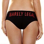 <strong>Женские трусики Hustler с надписью Barely Legal </strong> <br />
Стильные и удобные женские трусики Hustler классического покроя, которые отлично подходят для повседневной носки. <div class="charTableblock"><div><span>Размер</span>: S (42-44); M (44-46)</div><div><span>Цвет</span>: черный</div><div><span>Производитель</span>: Hustler Lingerie, США</div><div><span>В наличии</span>: S-M, черный</div></div> Женские трусики Hustler с надписью Barely Legal
Стильные и удобные женские трусики Hustler классического покроя, которые отлично подходят для повседневной носки.