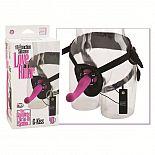 <strong>Страпон с розовым силиконовым вибродилдо G-KISS</strong> <br />
Комплект из черных универсальных трусиков  для страпона типа Harness и вибродилдо розового цвета G-kiss с выносным пультом управления вибрацией. <div class="charTableblock"><div><span>Длина, см</span>: 16</div><div><span>Диаметр, см</span>: 3.75</div><div><span>Длина, см</span>: 13-16</div><div><span>Диаметр, см</span>: 3</div><div><span>Материал</span>: силикон</div><div><span>Цвет</span>: красный/розовый</div><div><span>Особенности</span>: комплект; с вибрацией; harness</div></div> Страпон с розовым силиконовым вибродилдо G-KISS 
Комплект из черных универсальных трусиков  для страпона типа Harness и вибродилдо розового цвета G-kiss с выносным пультом управления вибрацией.