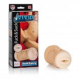 <strong>Двусторонний мастурбатор Vivid Raw Fuck   Suck - вагина и ротик</strong> <br />
Мастурбатор двусторонний вагина и ротик Vivid^ Raw№ Fuck   Suck для двойного удовольствия. <div class="charTableblock"><div><span>Материал</span>: TPE / TPR</div><div><span>Цвет</span>: телесный</div><div><span>Наличие вибрации</span>: без вибрации</div><div><span>Особенности</span>: вагина; ротик</div></div> Двусторонний мастурбатор Vivid Raw Fuck   Suck - вагина и ротик 
Мастурбатор двусторонний вагина и ротик Vivid^ Raw№ Fuck   Suck для двойного удовольствия.