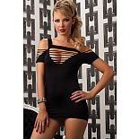 <strong>Двустороннее платье бунтарки с вырезами</strong> <br />
Дерзкое платье с ромбовидными и треугольными вырезами, а также вызывающими горизонтальными линиями. <div class="charTableblock"><div><span>Размер</span>: S (42-44); M (44-46); L (46-48)</div><div><span>Цвет</span>: черный</div><div><span>Производитель</span>: Seven`til Midnight, США</div><div><span>В наличии</span>: S-M-L, черный</div></div> Двустороннее платье бунтарки с вырезами
Дерзкое платье с ромбовидными и треугольными вырезами, а также вызывающими горизонтальными линиями.