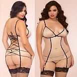 <strong>Леопардовое мягкое бюстье телесного цвета</strong> <br />
Мягкое бюстье без косточек с леопардовым кружевом и контрастной черной отделкой. <div class="charTableblock"><div><span>Размер</span>: XL (48-50); 1X (50-52); 2X (52-54)</div><div><span>Цвет</span>: телесный</div><div><span>Производитель</span>: Seven`til Midnight, США</div></div> Леопардовое мягкое бюстье телесного цвета 
Мягкое бюстье без косточек с леопардовым кружевом и контрастной черной отделкой.